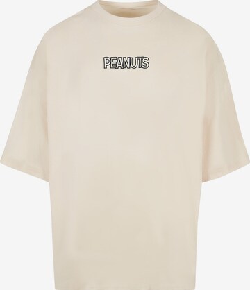 Merchcode Shirt 'Peanuts - Charlie' in White: front