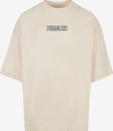 Merchcode Shirt 'Peanuts - Charlie' in White: front