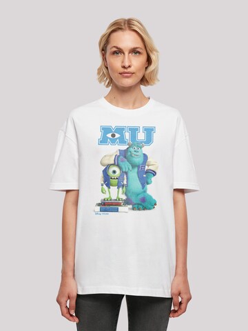 F4NT4STIC Shirt 'Disney Monsters University Poster' in White: front