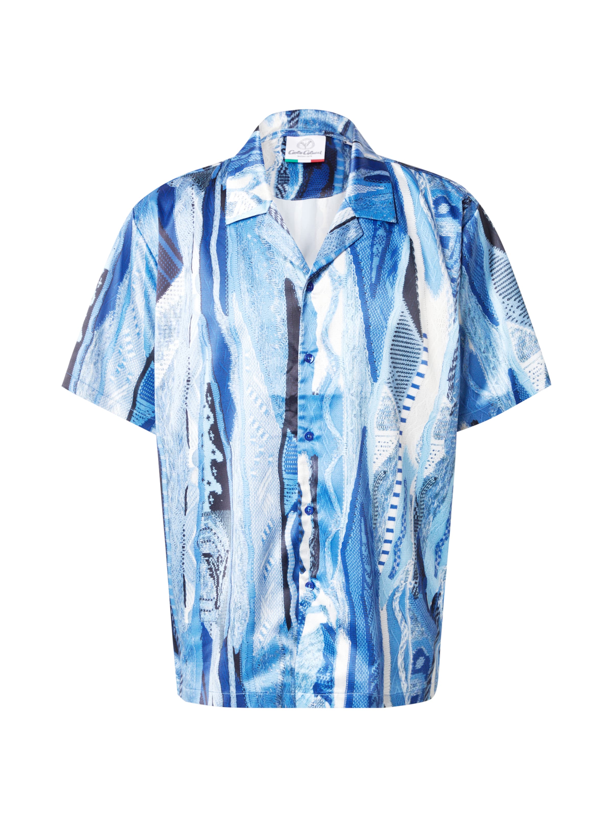 Carlo Colucci Comfort fit Srajca | modra barva: sprednja stran