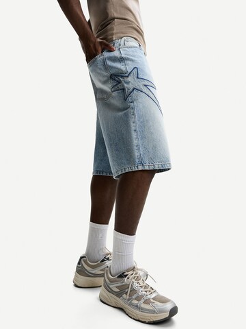 Baggy Jean Bershka en bleu