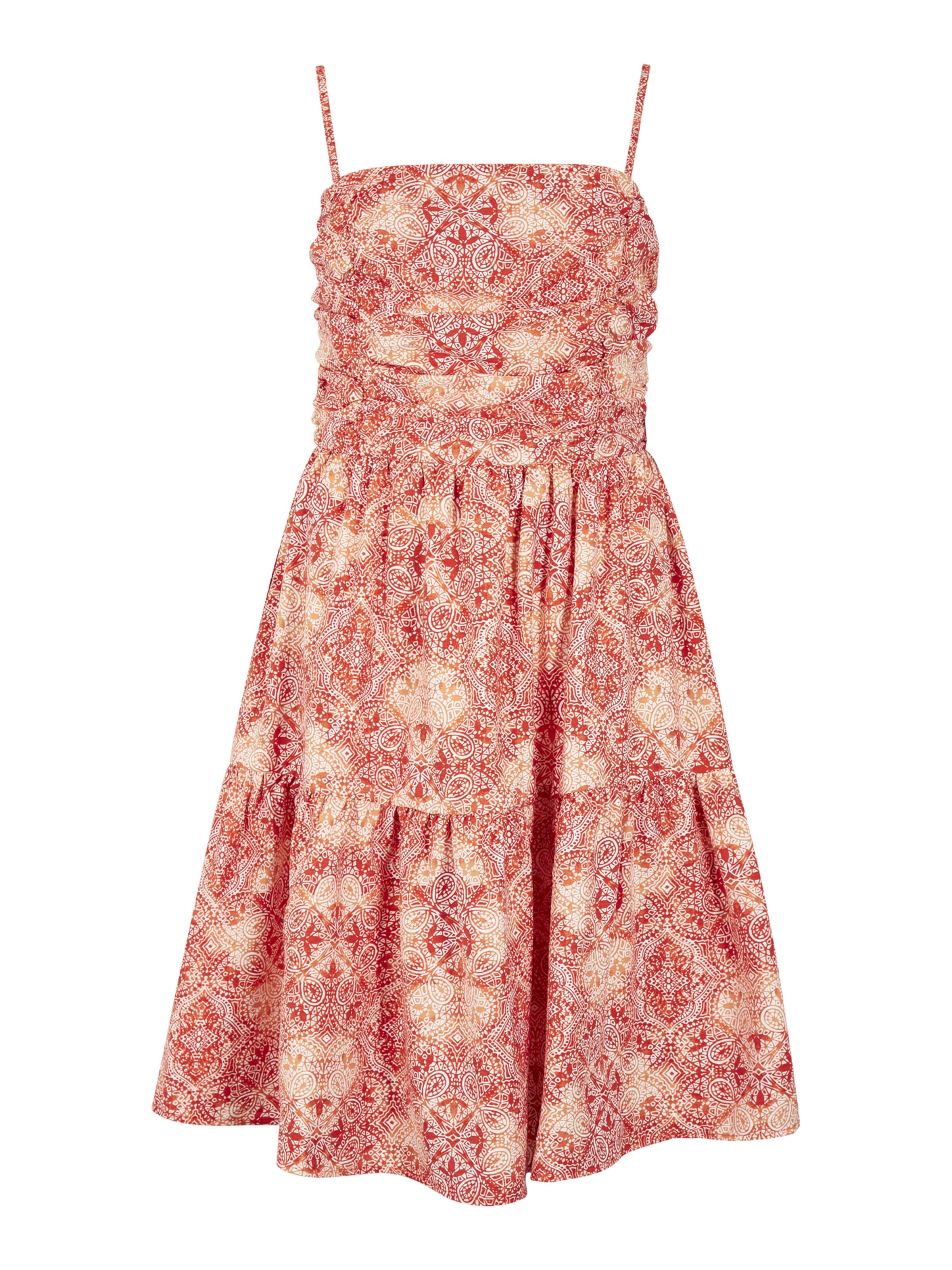 Apricot Jurk in Oranje: voorkant