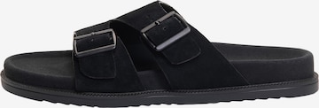 Ombre Pantolette in Schwarz: Vorderseite