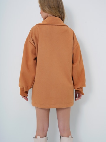 Trend Alaçatı Stili Mantel in Braun