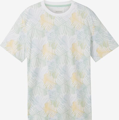 TOM TAILOR T-shirt i pastellblå / pastellgul / grön / vit, Produktvy