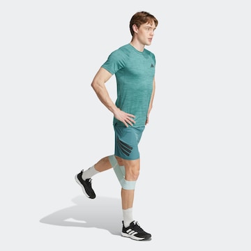Regular Pantalon de sport 'GYM+' ADIDAS PERFORMANCE en vert : devant