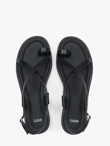 Estro Sandaal '225509-01' in Zwart