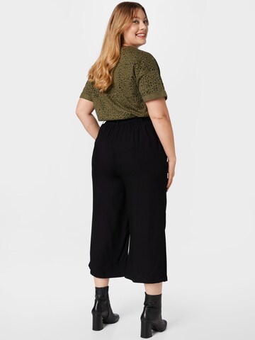 PIECES Curve Loose fit Pleat-Front Pants 'NYA' in Black