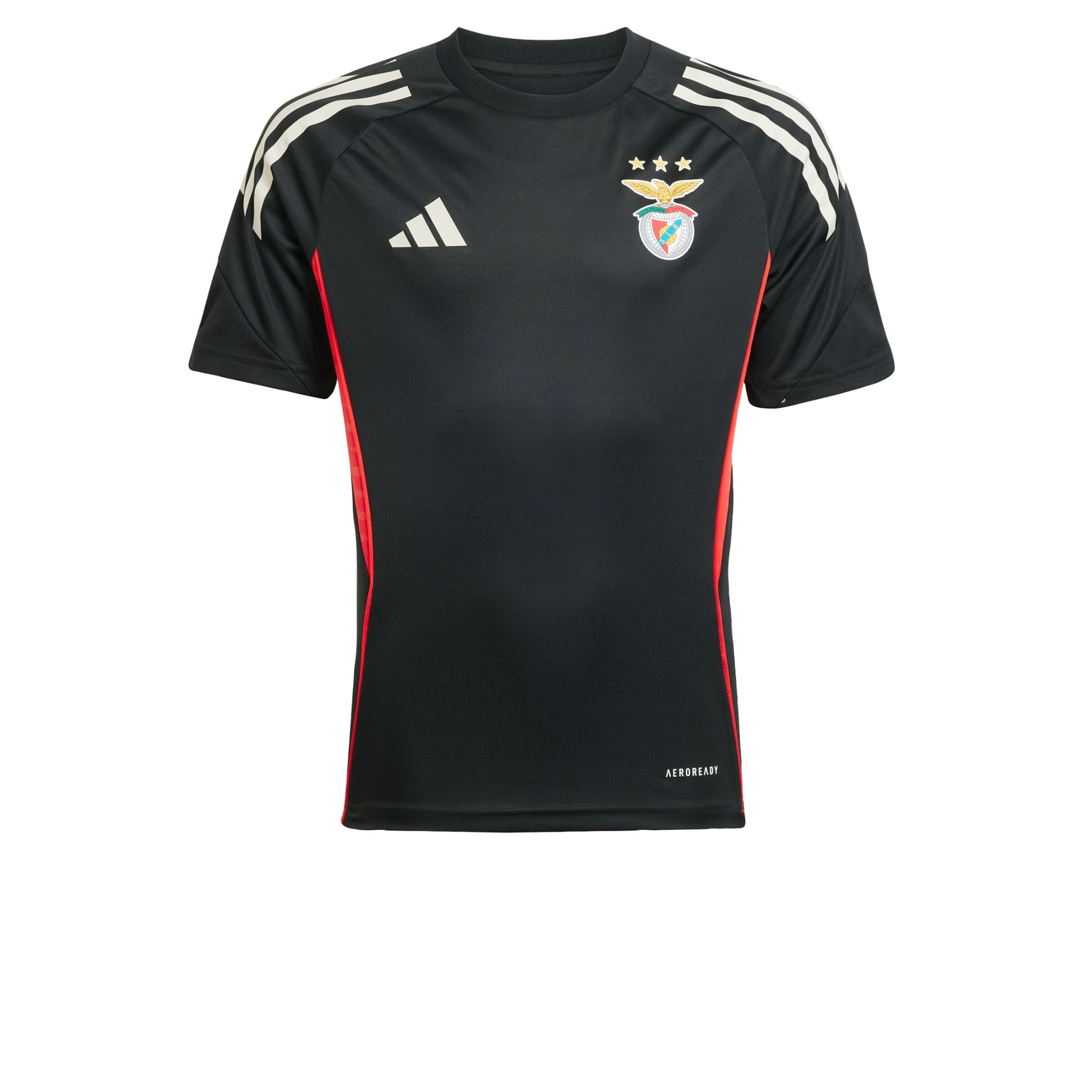 ADIDAS PERFORMANCE - Camiseta funcional 'Benfica Lissabon Tiro 25 Competition' en negro: frente