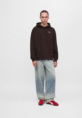 Sweat-shirt 'Essentials Elevated' PUMA en marron