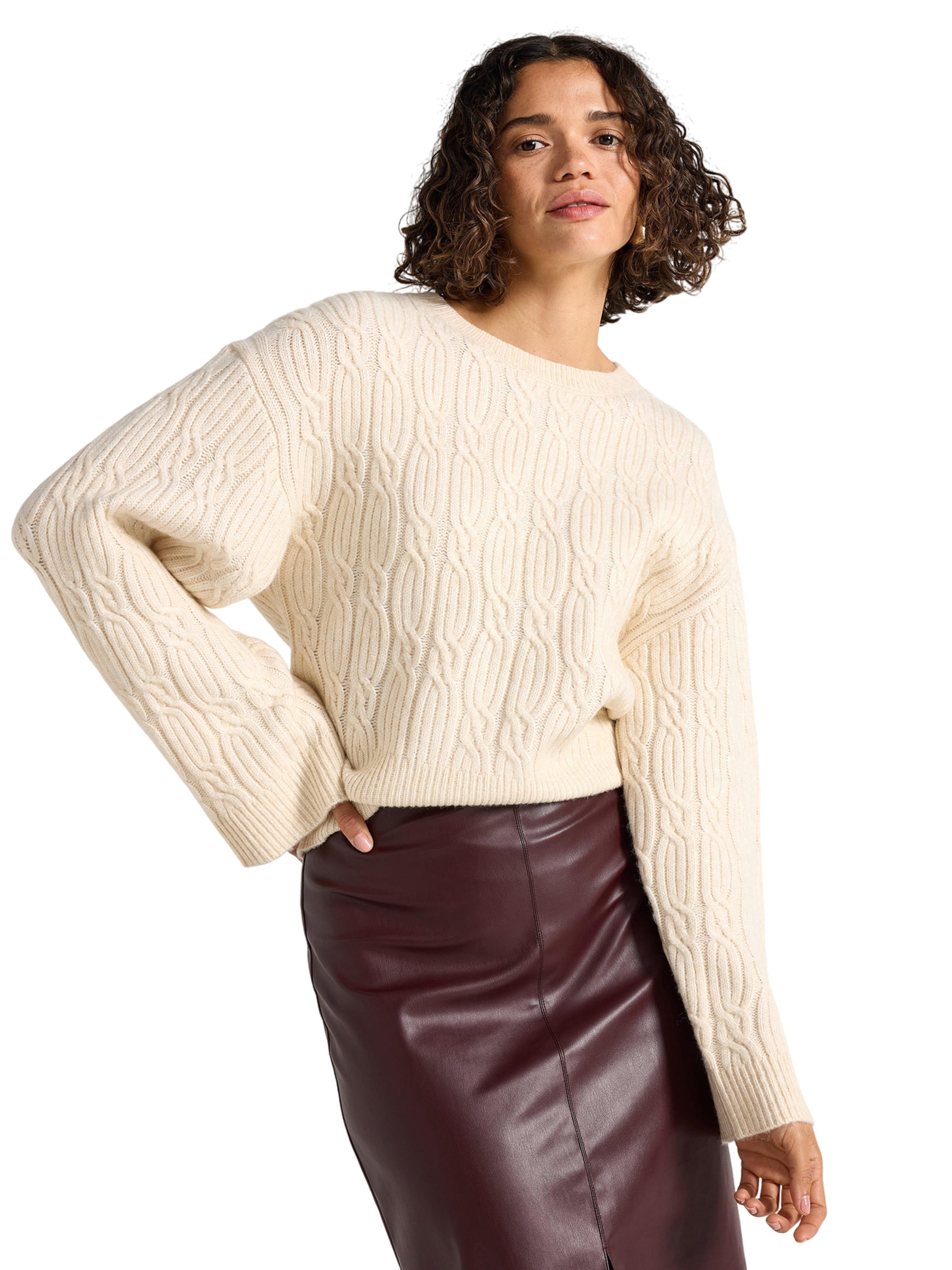 Lindex Pullover 'Hermine' in Weiß: Vorderseite