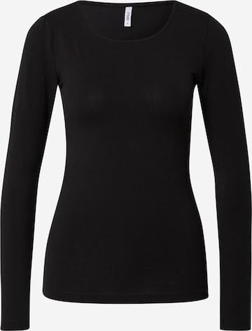 ONLY - Camiseta en negro: frente