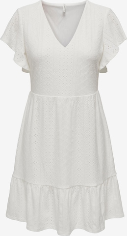 ONLY - Vestido 'Sandra' en blanco: frente