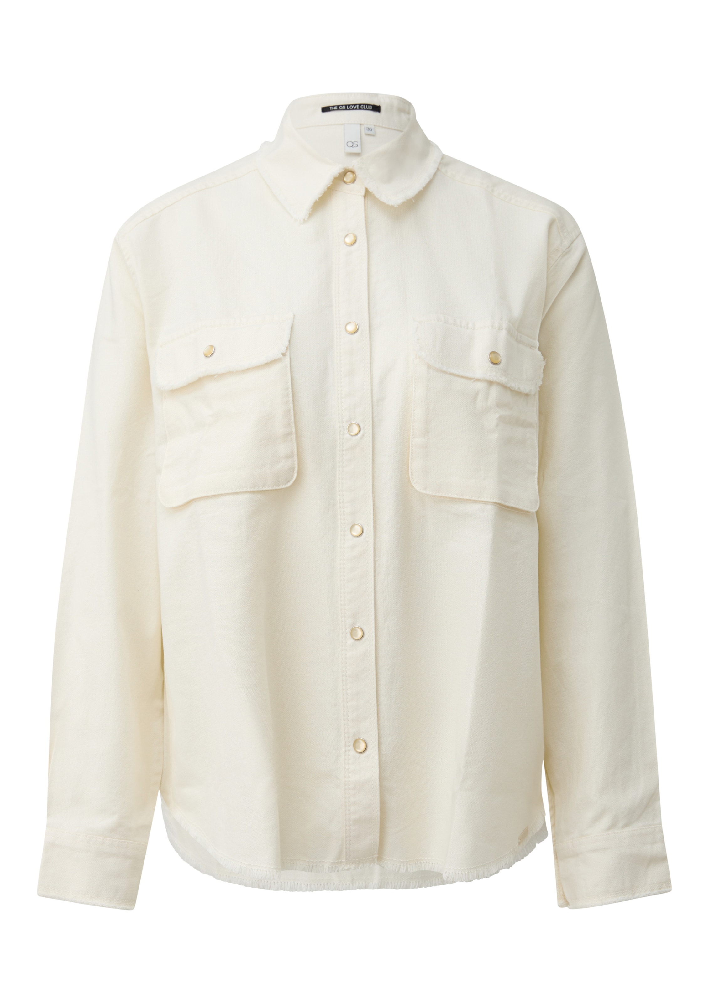 QS Bluse in Beige: Vorderseite