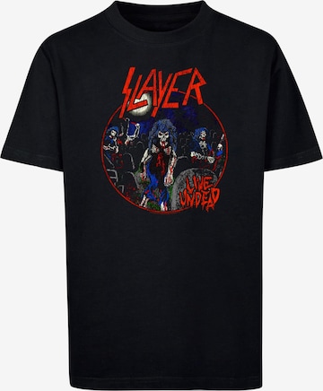 Merchcode T-Shirt 'Slayer - Live Undead' in Schwarz: predná strana