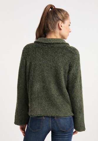 Cardigan taddy en vert