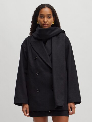 Manteau mi-saison 'Chantal' EDITED en noir : devant
