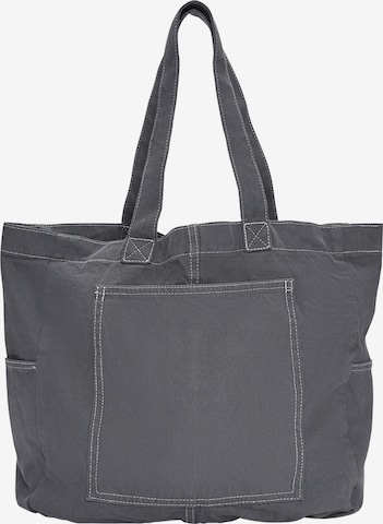 Pull&Bear Nákupní taška – šedá: přední strana