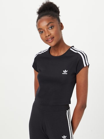 ADIDAS ORIGINALS Shirt 'Adicolor Classics 3-Stripes' in Black: front