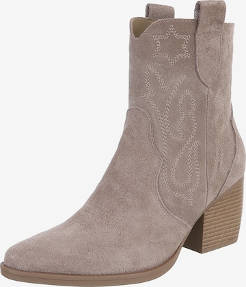 Ital-Design Ankle Boots in Grau: Vorderseite