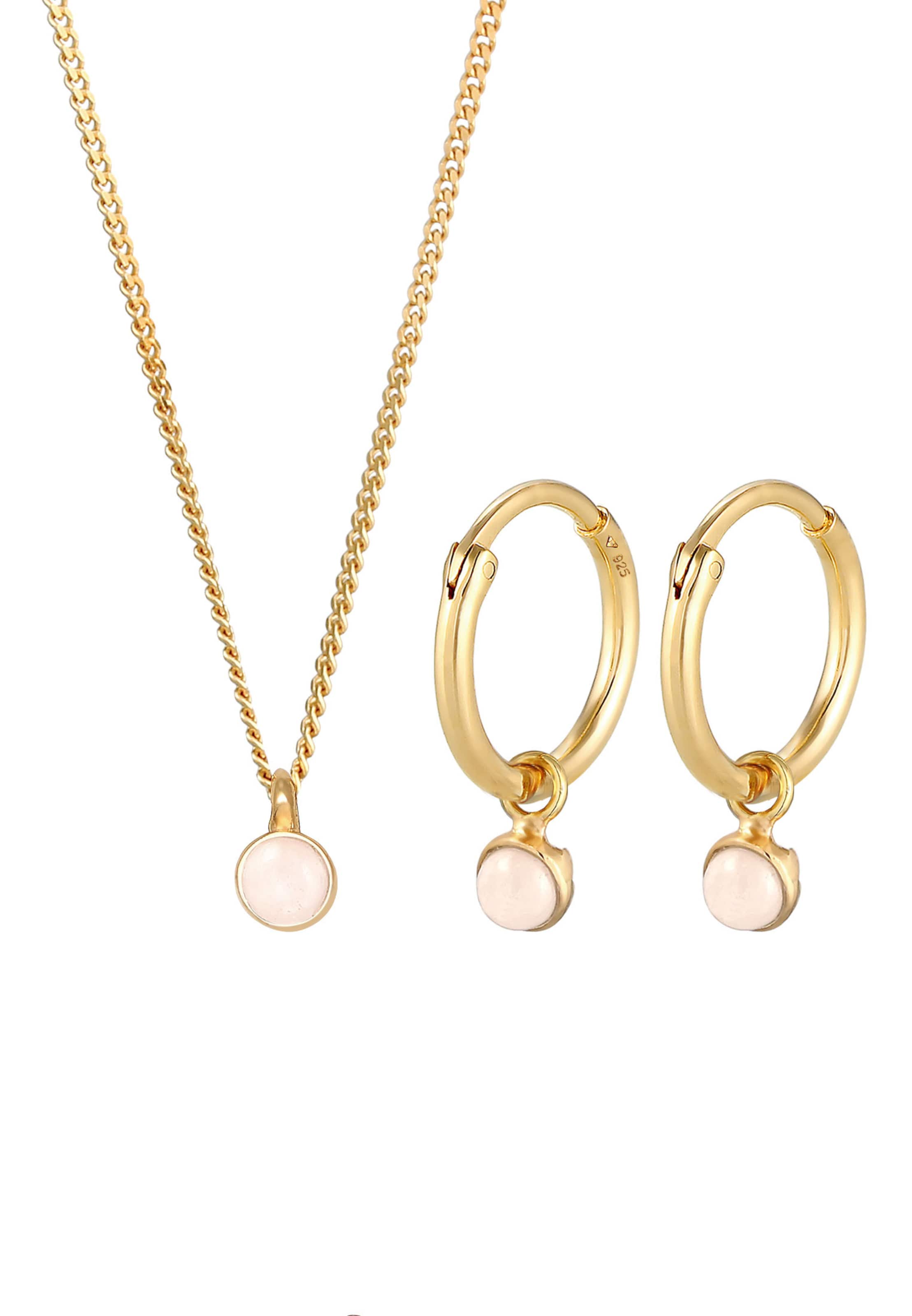 ELLI PREMIUM - Conjunto de joyería en oro: frente