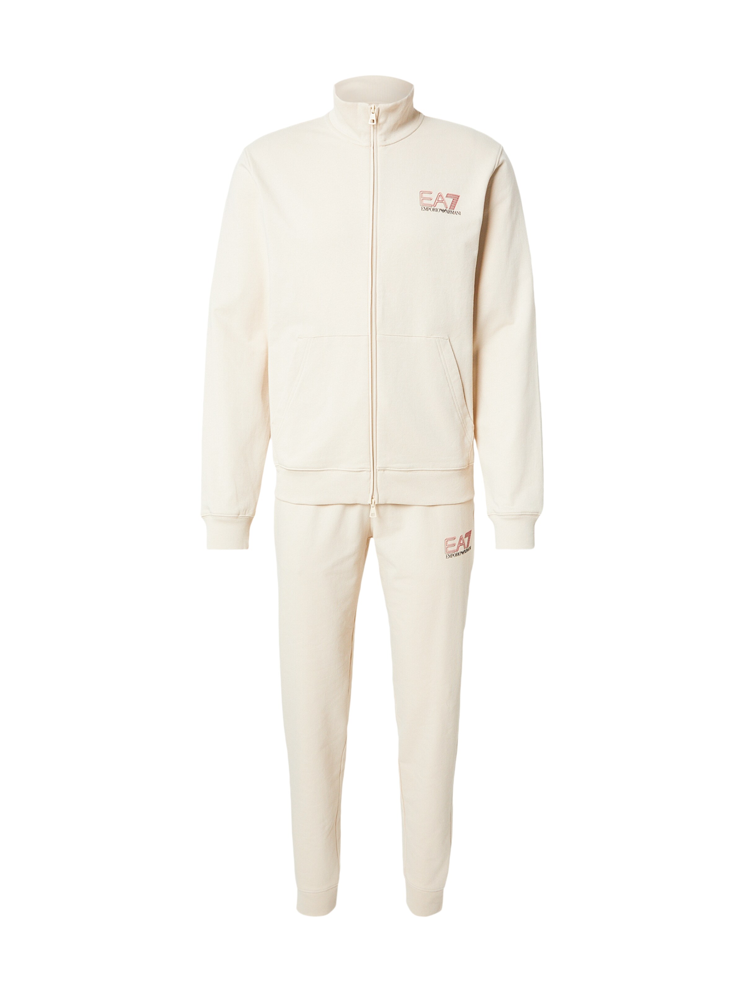 EA7 Emporio Armani Juoksupuku värissä beige: etupuoli