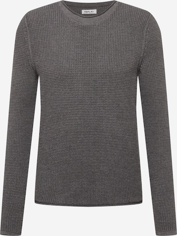 Coupe regular Pull-over REPLAY en gris : devant