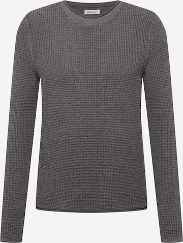 REPLAY Regular Fit Pullover in Grau: predná strana
