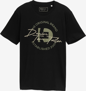 TOM TAILOR DENIM Shirt in Black: front