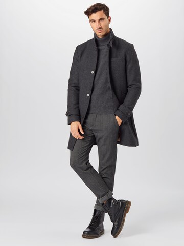 JACK & JONES Mantel 'Melton' in Grau