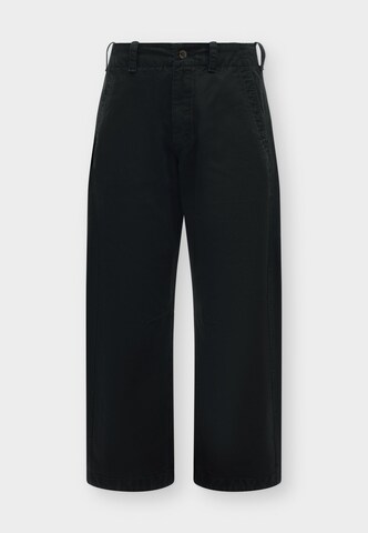 Abercrombie & Fitch Baggy Broek in Zwart: voorkant