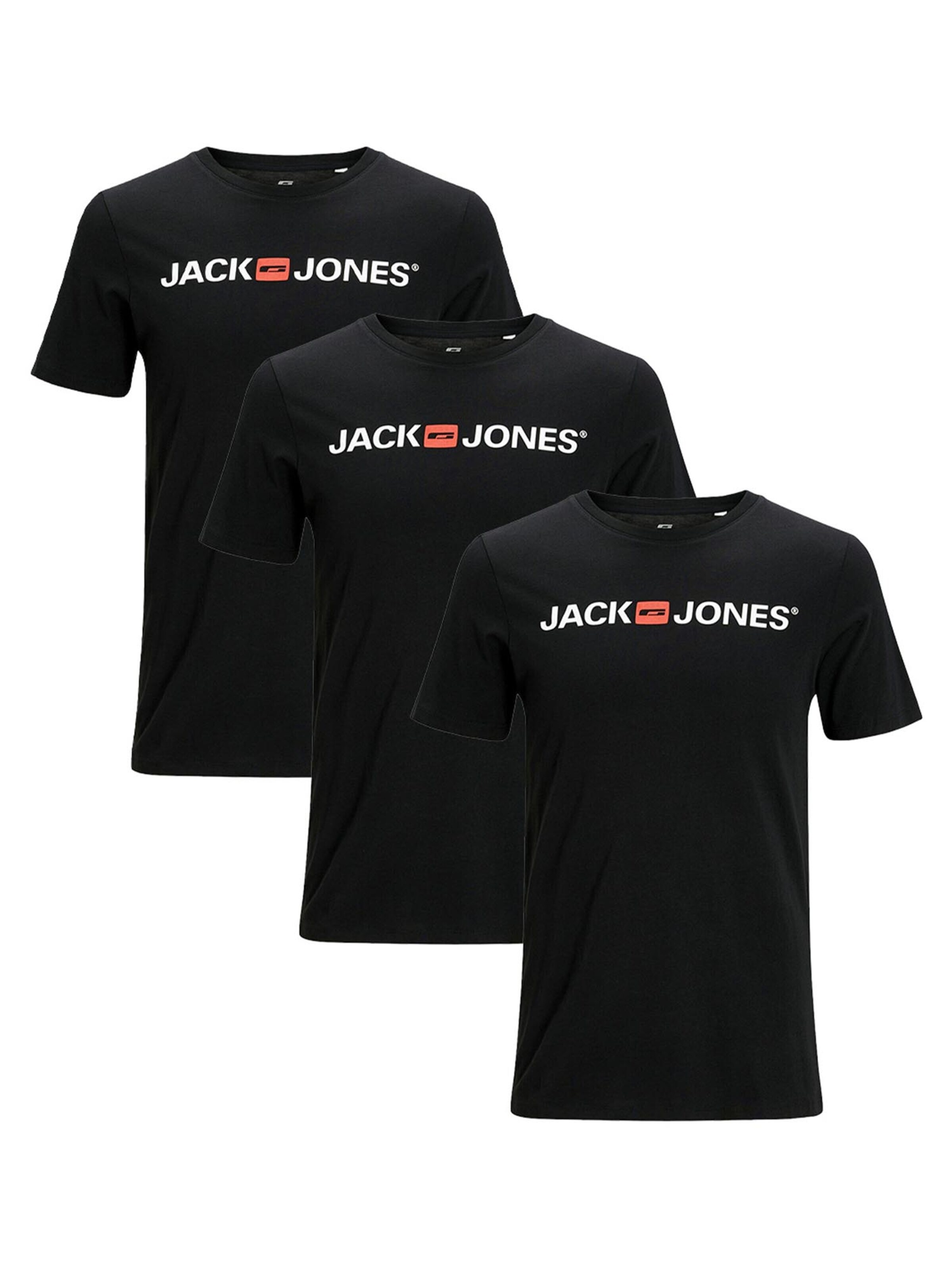 JACK & JONES Shirt 'Corp' in Black: front