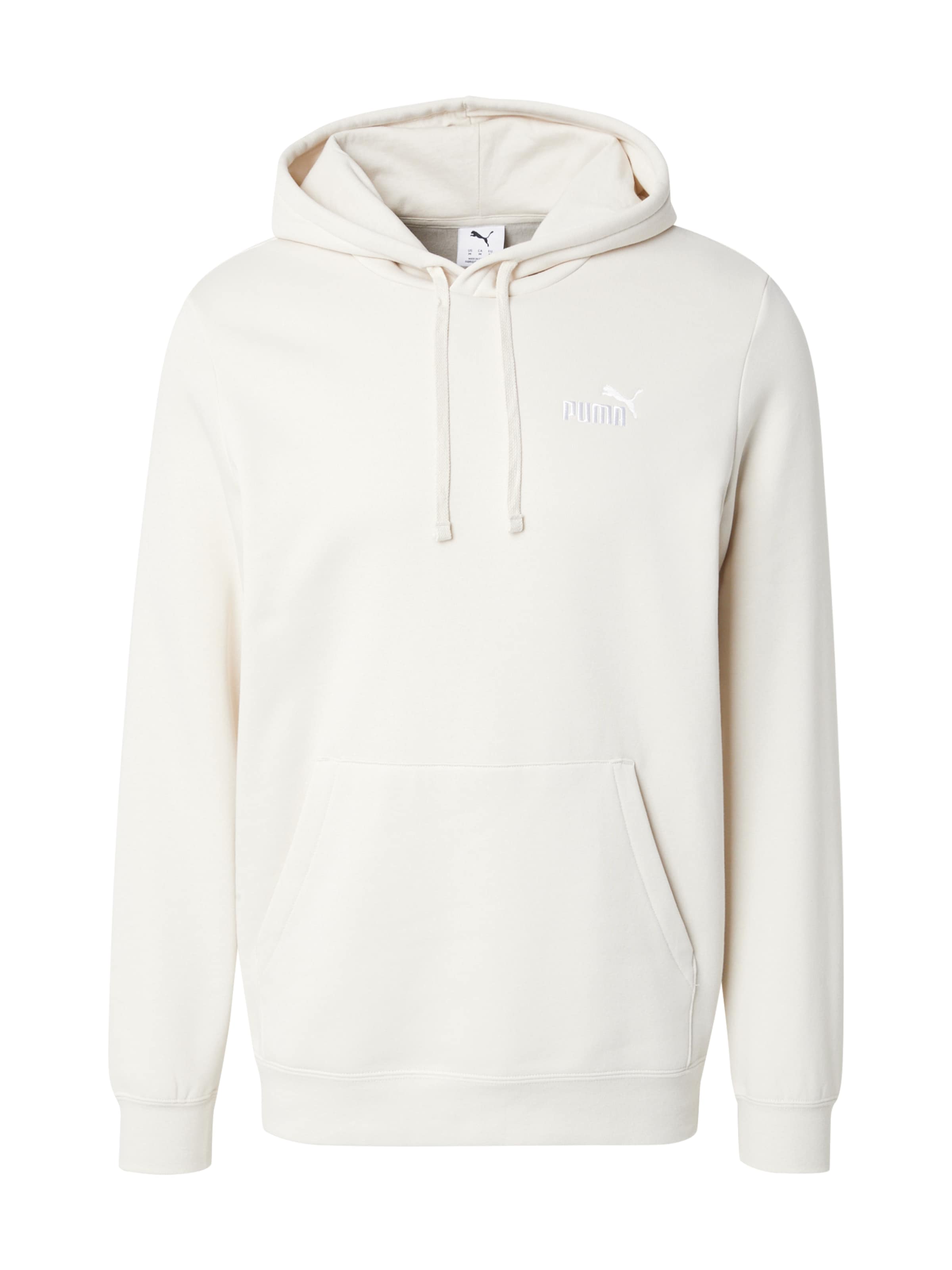 PUMA Sports sweatshirt 'ESS No. 1' in White: front
