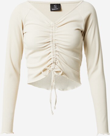 Sublevel Shirt in Beige: voorkant