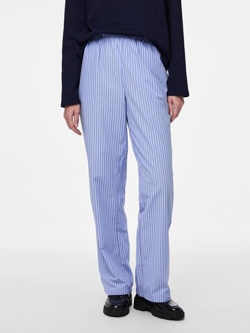 PIECES Wide Leg Hose 'PCFolli' in Blau: Vorderseite