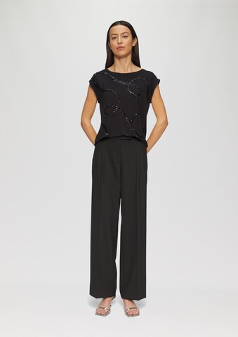 s.Oliver BLACK LABEL Shirt in Schwarz