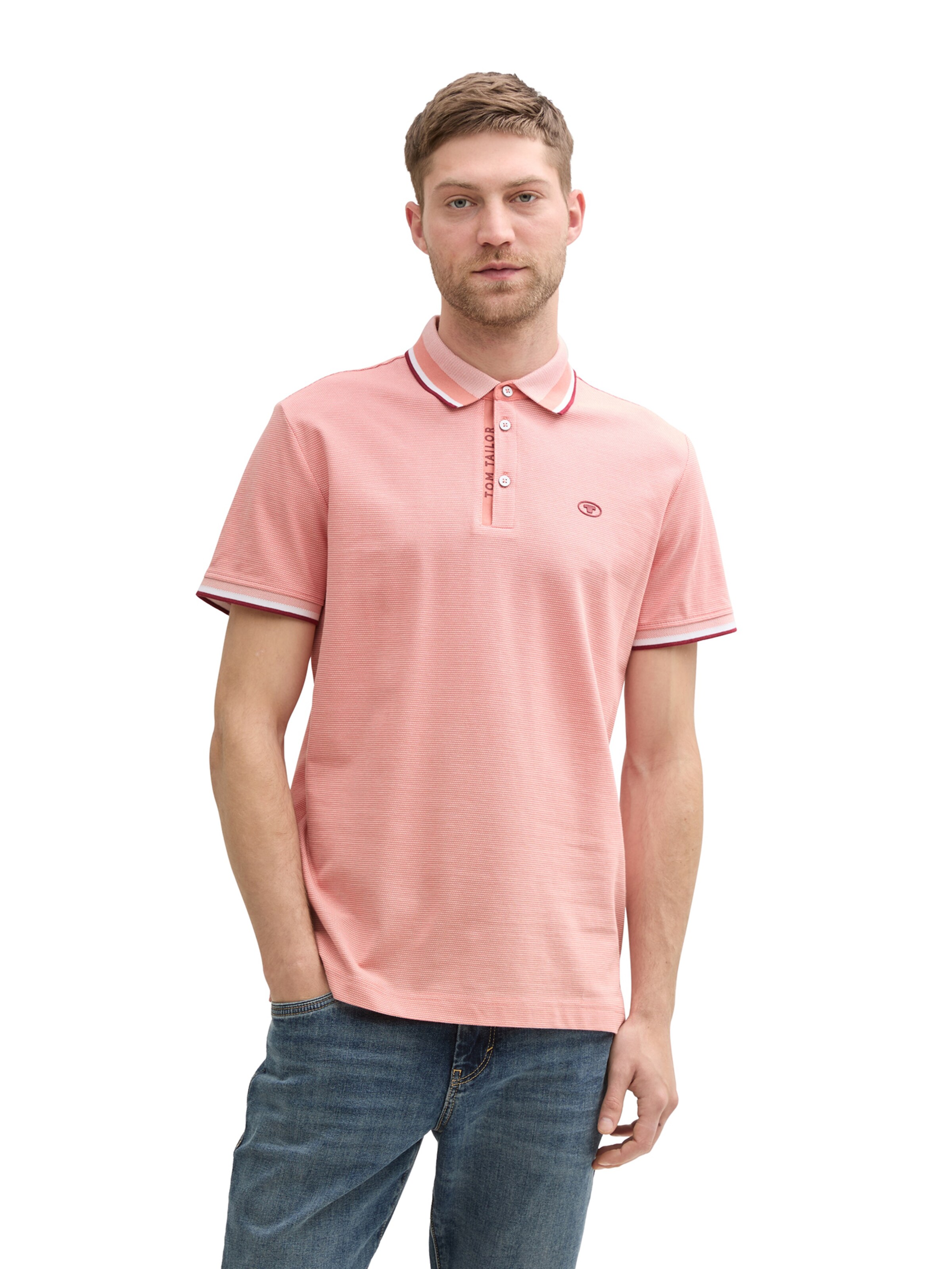 TOM TAILOR Poloshirt in Orange: Vorderseite