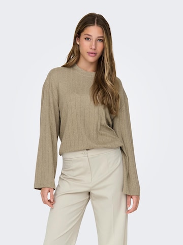 JDY T-shirt 'TONSY LINA' i beige: framsida