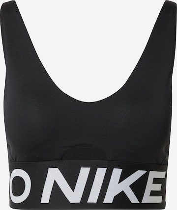NIKE Bustier Sportmelltartók 'Indy' - fekete: elől