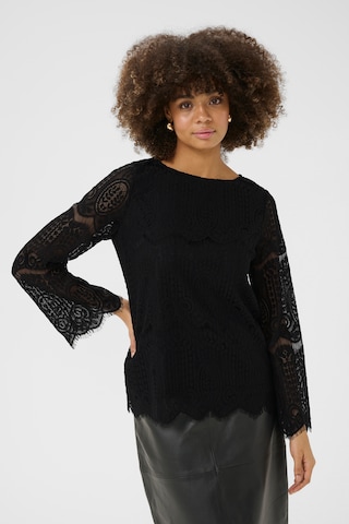 CULTURE Bluse 'Croba' i sort: forside