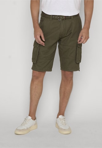 INDICODE JEANS - regular Pantalón cargo 'INMonsun' en verde: frente