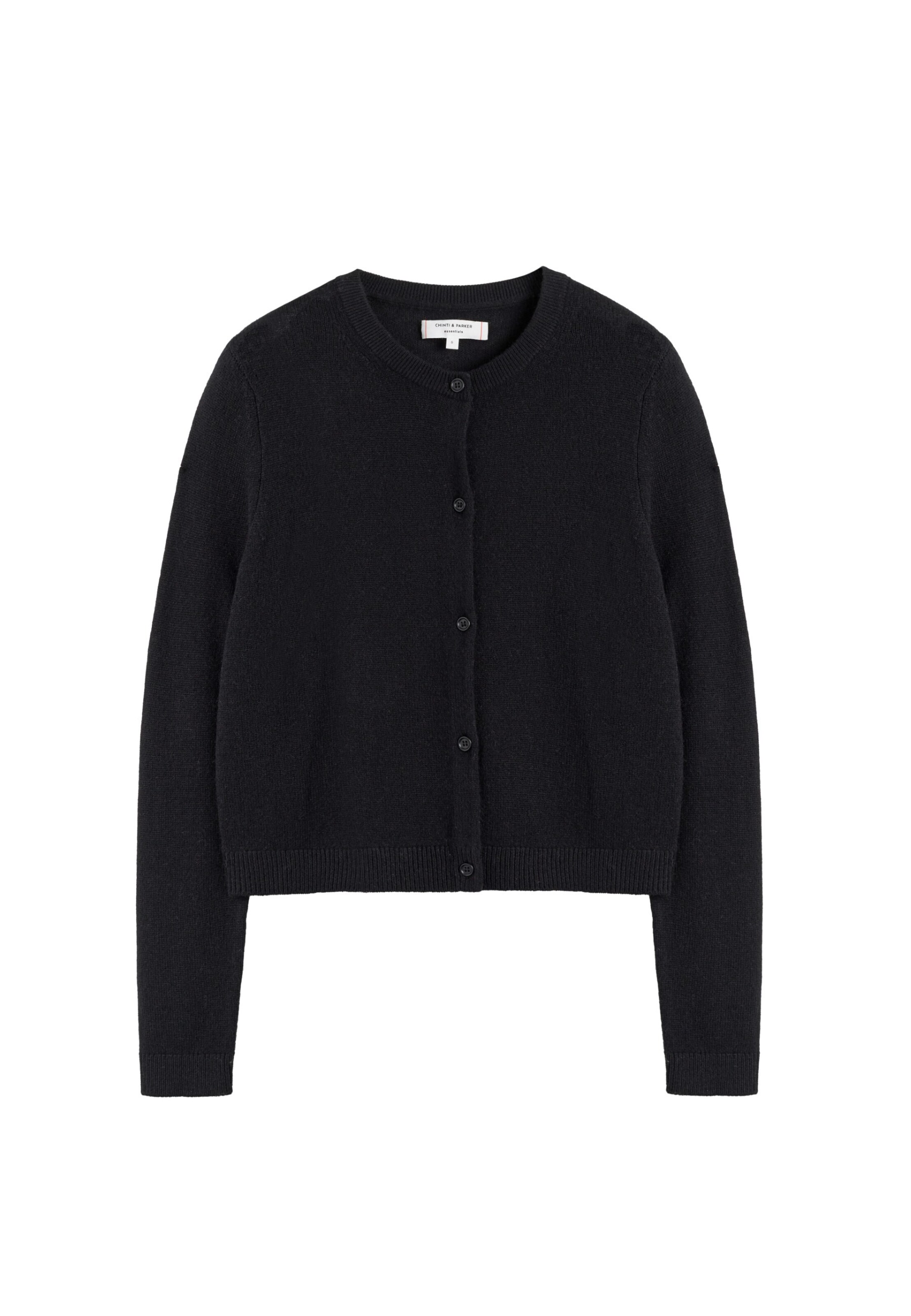 Chinti & Parker Gebreid vest in Zwart: voorkant