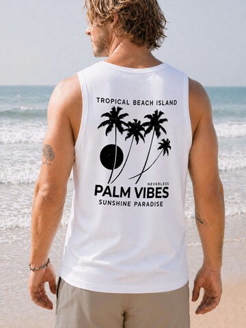 Neverless Shirt 'Palm Vibes' in White