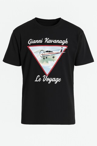 Gianni Kavanagh T-Shirt 'Le Voyage' in Schwarz