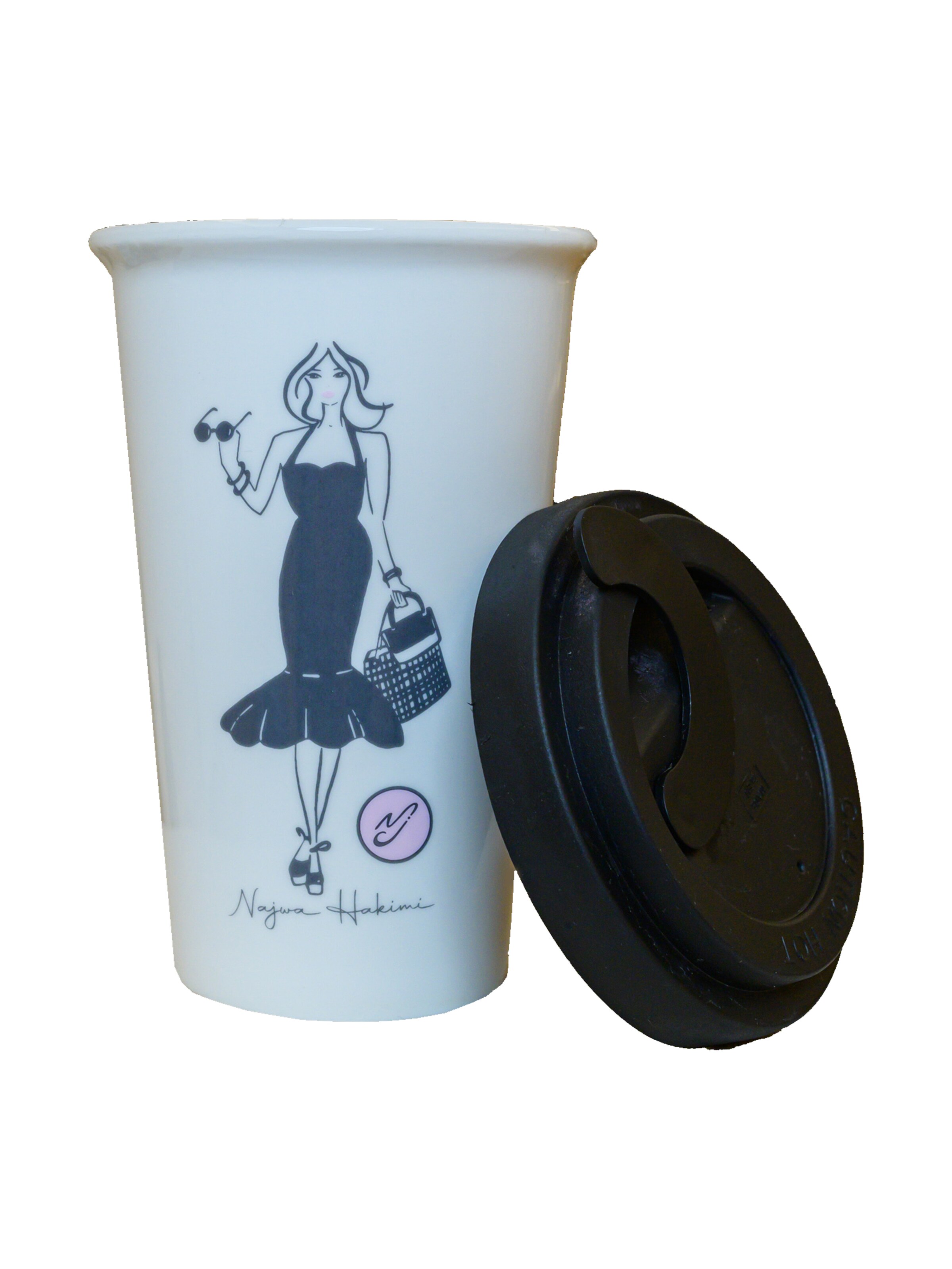 NJ Fashion Illustration Tasse in Weiß