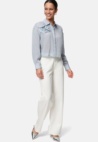 zero Bluse in Blau