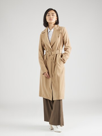 River Island Between-Seasons Coat in Beige: front