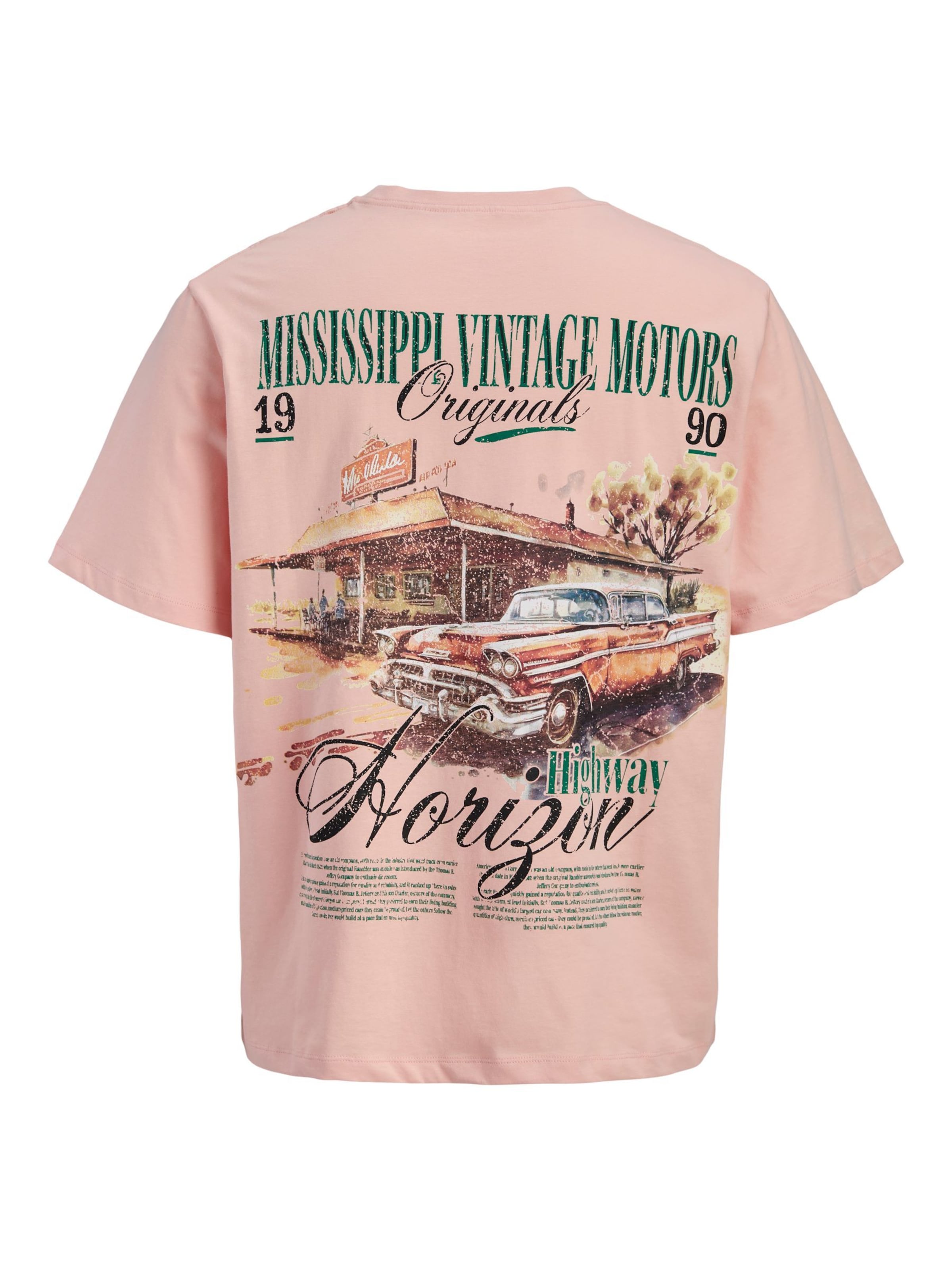 T-Shirt 'JORWATERCOLOUR' JACK & JONES en rose