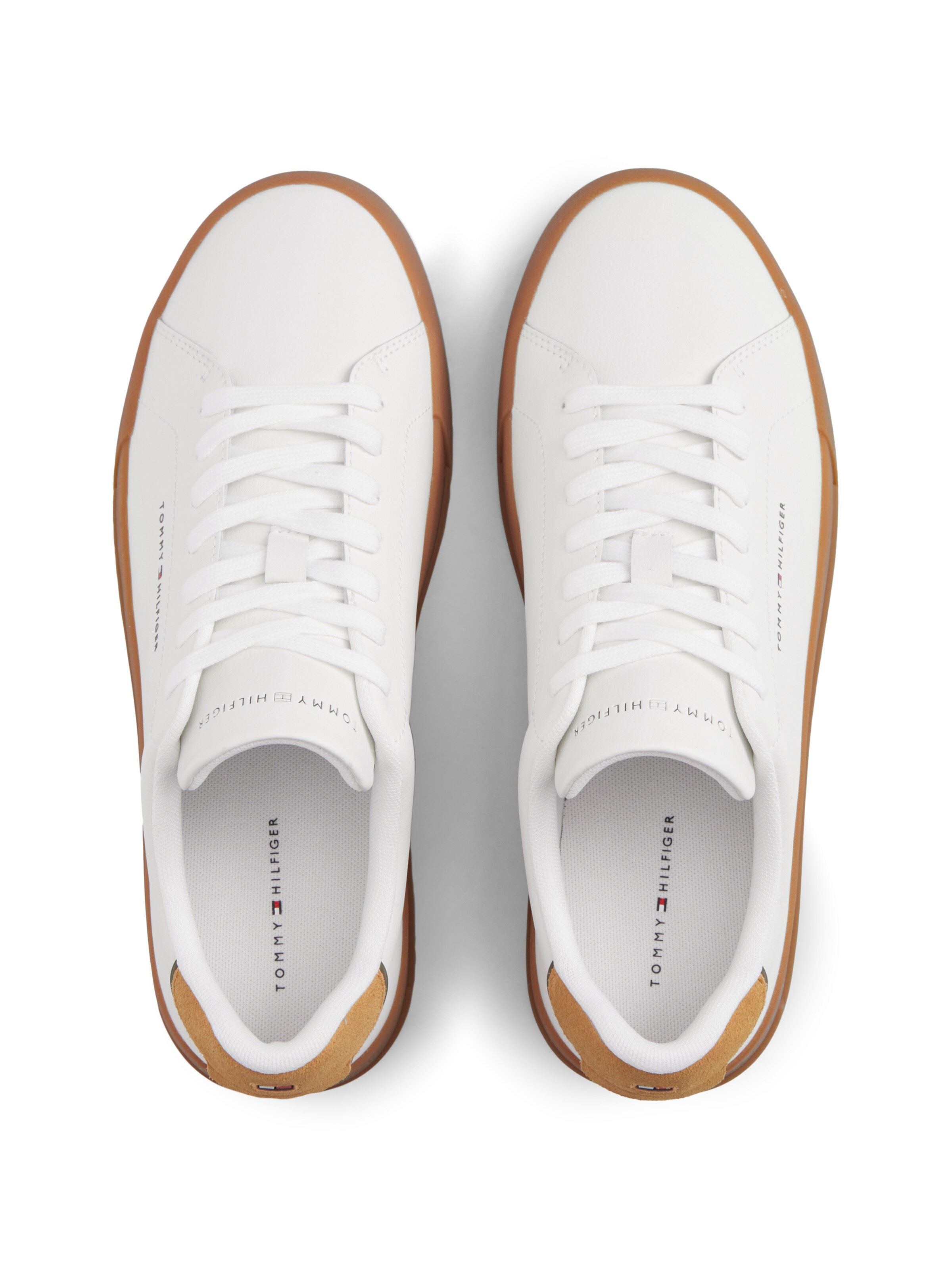 TOMMY HILFIGER Nizke superge 'COURT ESS' | bela barva