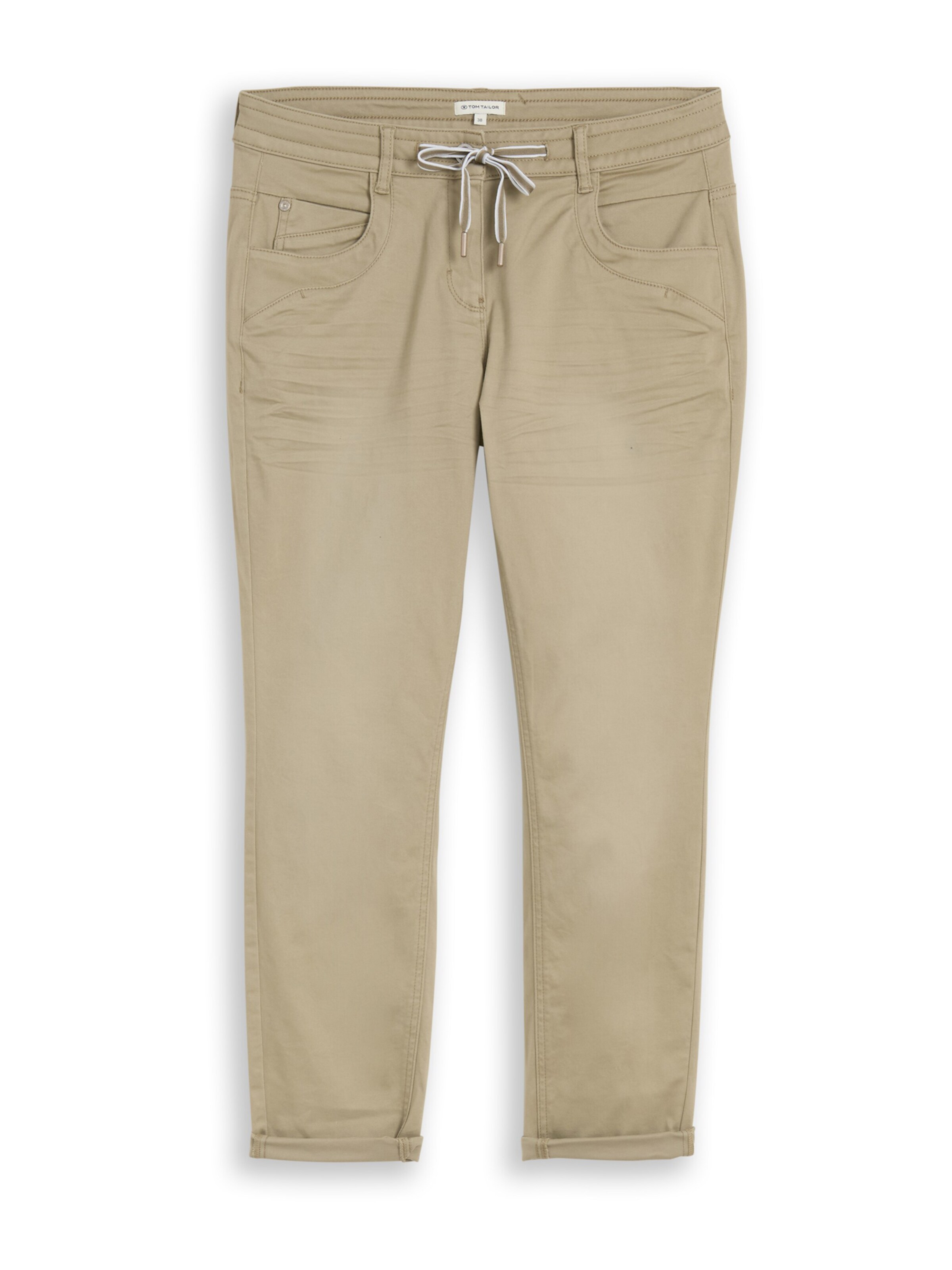 TOM TAILOR Slimfit Hose in Grün: Vorderseite